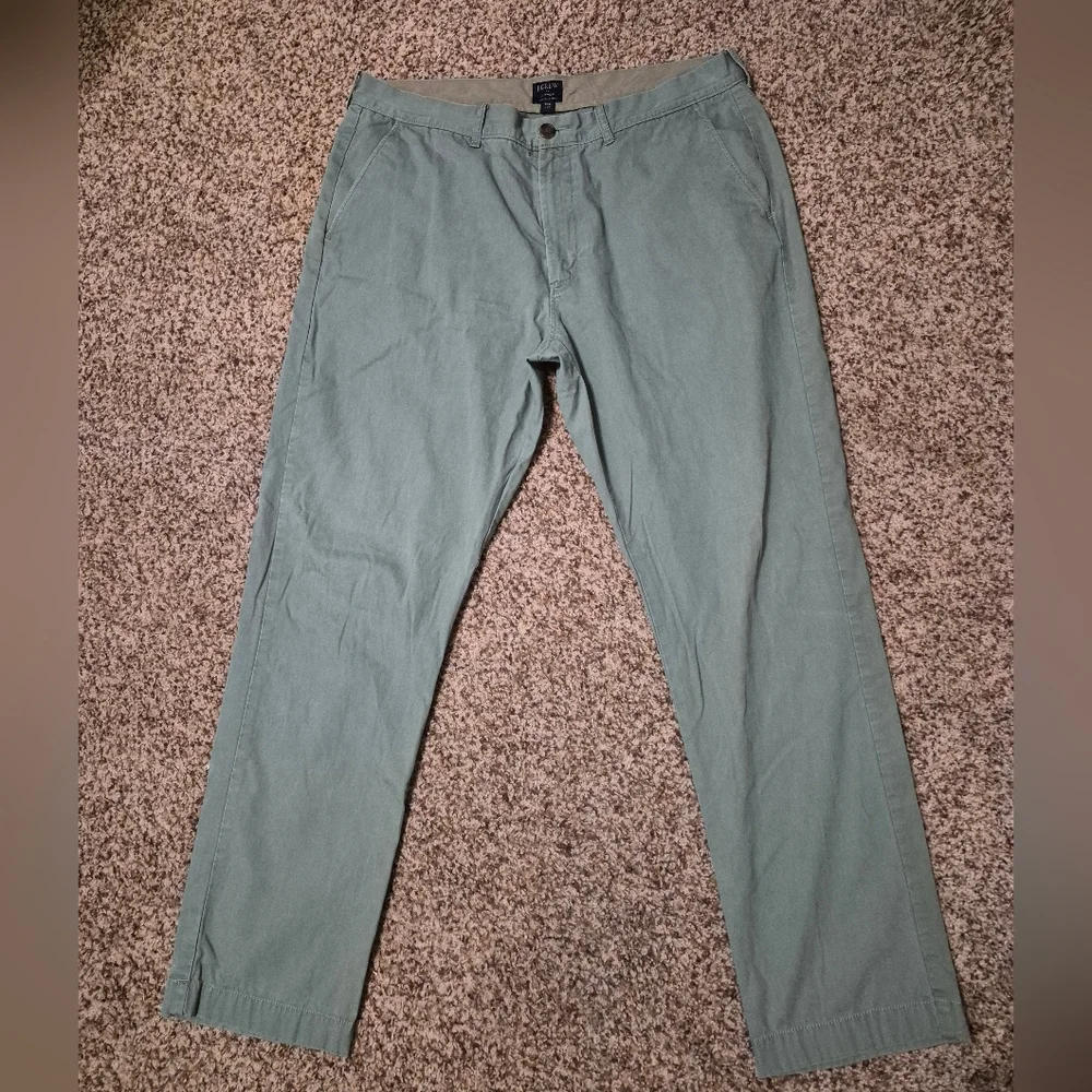 J. Crew Sutton Men's Light Green Chinos 36/32